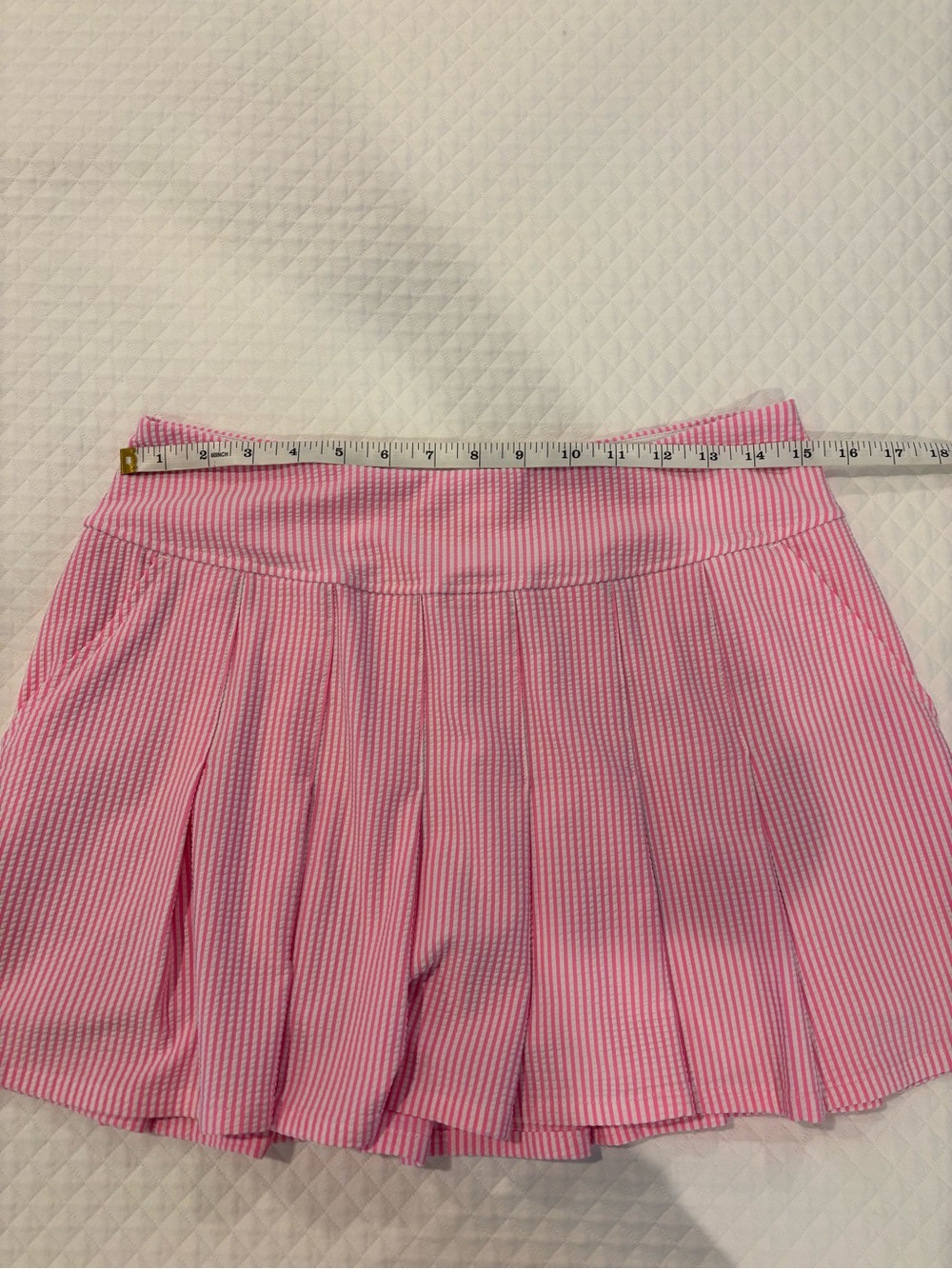 Lilly Pulitzer Pink Striped Pleated Skater Skirt - Picture 6 of 6